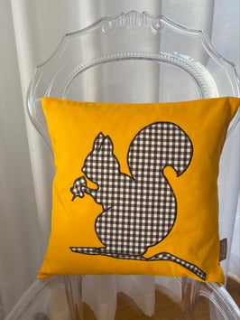 Kissen Eichhörnchen braun