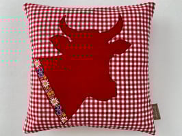 Kissen Kuh "Lisi" (rot)