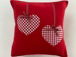 Kissen Kuschelfleece mit Herzen