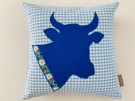Kissen Kuh "Lisi" (blau)
