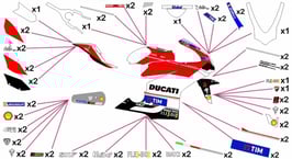 グラフィックステッカー MotoGP 2016 DUCATI