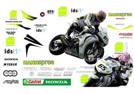 グラフィックステッカー WSBK 2009 HONDA TENKATE