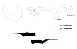 グラフィックステッカー DUCATI パニガーレ 1299 Rスタイル