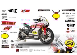 グラフィックステッカー WSBK 2021 YAMAHA 60TH バルセロナ