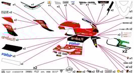 グラフィックステッカー WSBK 2017 DUCATI