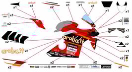 グラフィックステッカー WSBK 2023 DUCATI