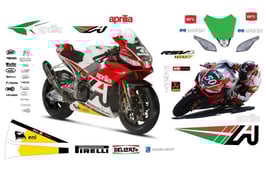 グラフィックステッカー WSBK 2014 MISANO APRILIA