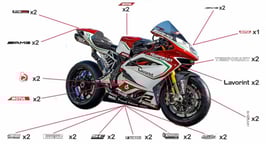 グラフィックステッカー WSBK 2017 MV AGUSTA