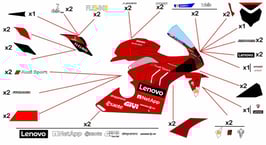 グラフィックステッカー MotoGP 2021 DUCATI