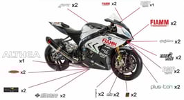 グラフィックステッカー WSBK 2016 BMW