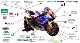 グラフィックステッカー WSBK 2014 SUZUKI