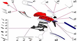グラフィックステッカー DUCATI パニガーレ オリジナル
