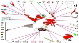 グラフィックステッカー WSBK 2017 APRILIA