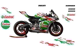 グラフィックステッカー DUCATI パニガーレ カストロール
