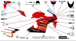 グラフィックステッカー MotoGP 2023 DUCATI