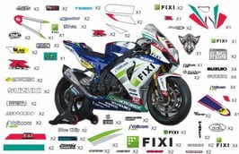 グラフィックステッカー WSBK 2013 SUZUKI