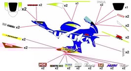 グラフィックステッカー EWC 2015 SUZUKI