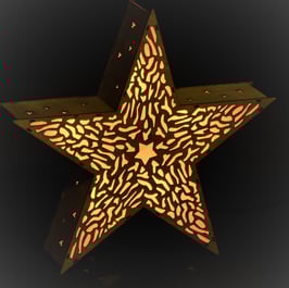 Stern Beleuchtet, Abstrakt