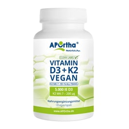 Vitamin D3 + K2 VEGAN, 120 Kapseln, 74,8g
