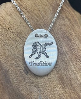 Anhänger Erkennungsmarke Silber 925  Schwinger- der Matterhornmotiv