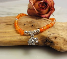 Facettiertes Karneolbracelet