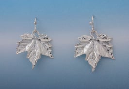 Maple Leaf Earring Crinkle Texture L 5 C FW