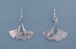 Double Ginkgo on French Wire - L 4 D FW