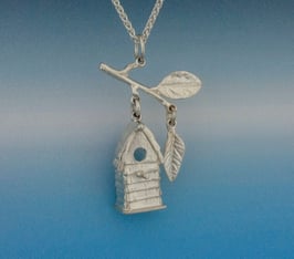 Small Bird House Pendant - BH 2 P