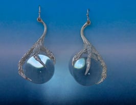 Claw Earrings on French Wires