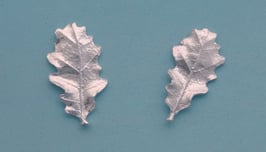 Small Oak Leaf  Stud Earring - L 8 B ER