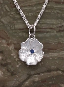 Pansy with CZ Pendant - FL 1 P