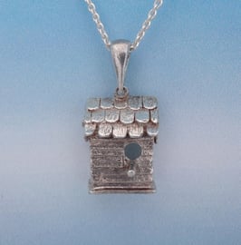 Medium Bird House Pendant - BH 1 B