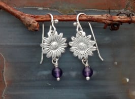 Daisy Earring with drop - FL 2 FW WP