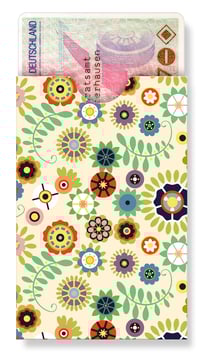 cardbox 130 > Retro-Blumenmuster beige