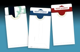 50 keycard Hüllen - Design "single white"