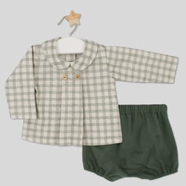 Conjunto de camisa y bombacho. Ref. 4818.