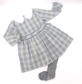 Vestido infantil de cuadros. Ref. 2238W25.