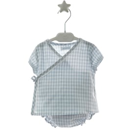 Conjunto de jubón y pololo. Familia Vichy. Ref. 4638.