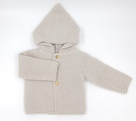 Chaqueta de punto con gorro. Ref. 510.12.