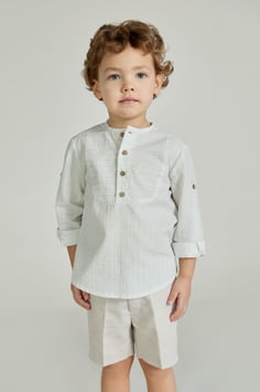 Camisa cuello mao. Ref. 039-20258.