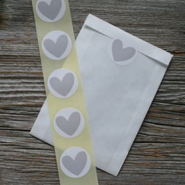 Aufkleber ab Rolle "Herz"