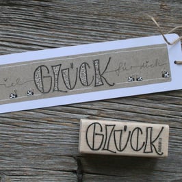 Stempel "GLÜCK-hell"