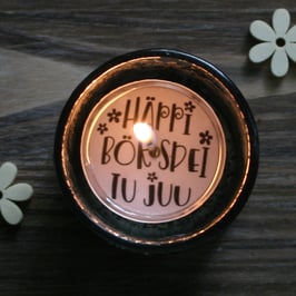 Teelichtbotschaften-Set "Geburtstag"