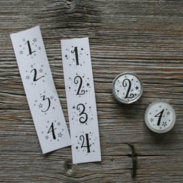 Adventszahlen " 1 bis 4 "