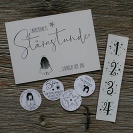 Teelichtbotschaft "4-er SET Stärnstunde"