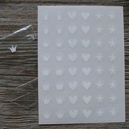 Aufkleber "Krone-Herz-Stern"