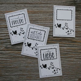 Geschenkkärtchen mini "Vogel"