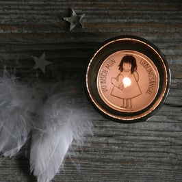 Teelichtbotschaften-Set "Engelsgrüsse"