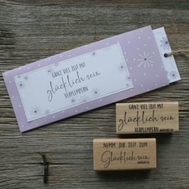 Stempel "glücklich sein"