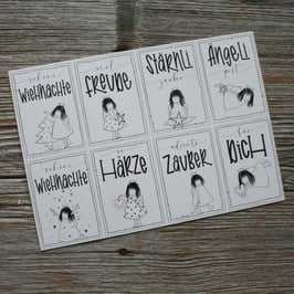 Kärtchen mini "A5/Weihnachten"